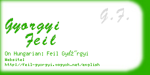 gyorgyi feil business card